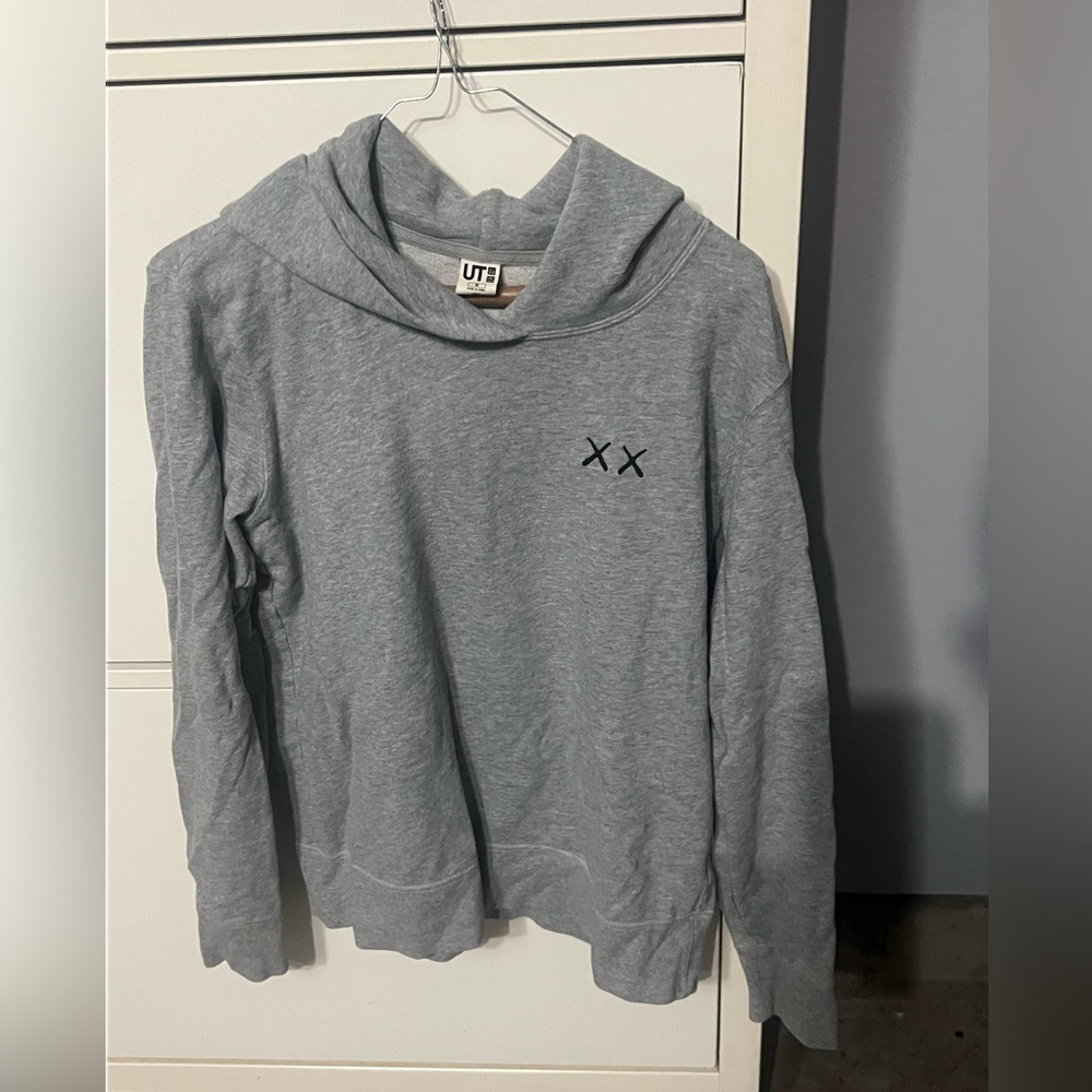 Vintage RARE KAWS x Uniqlo x Sesame Street XX Hoodie Gray Women’s Medium